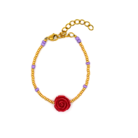 Red rose bracelet